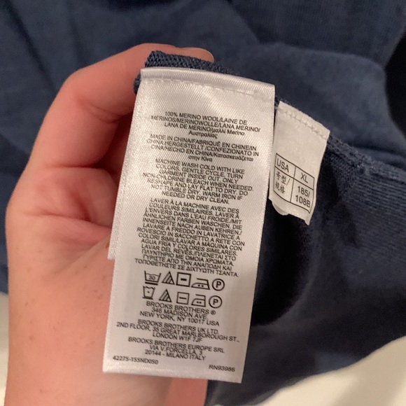 Brooks Brothers Merino Quarter Zip - Picture 6 of 9